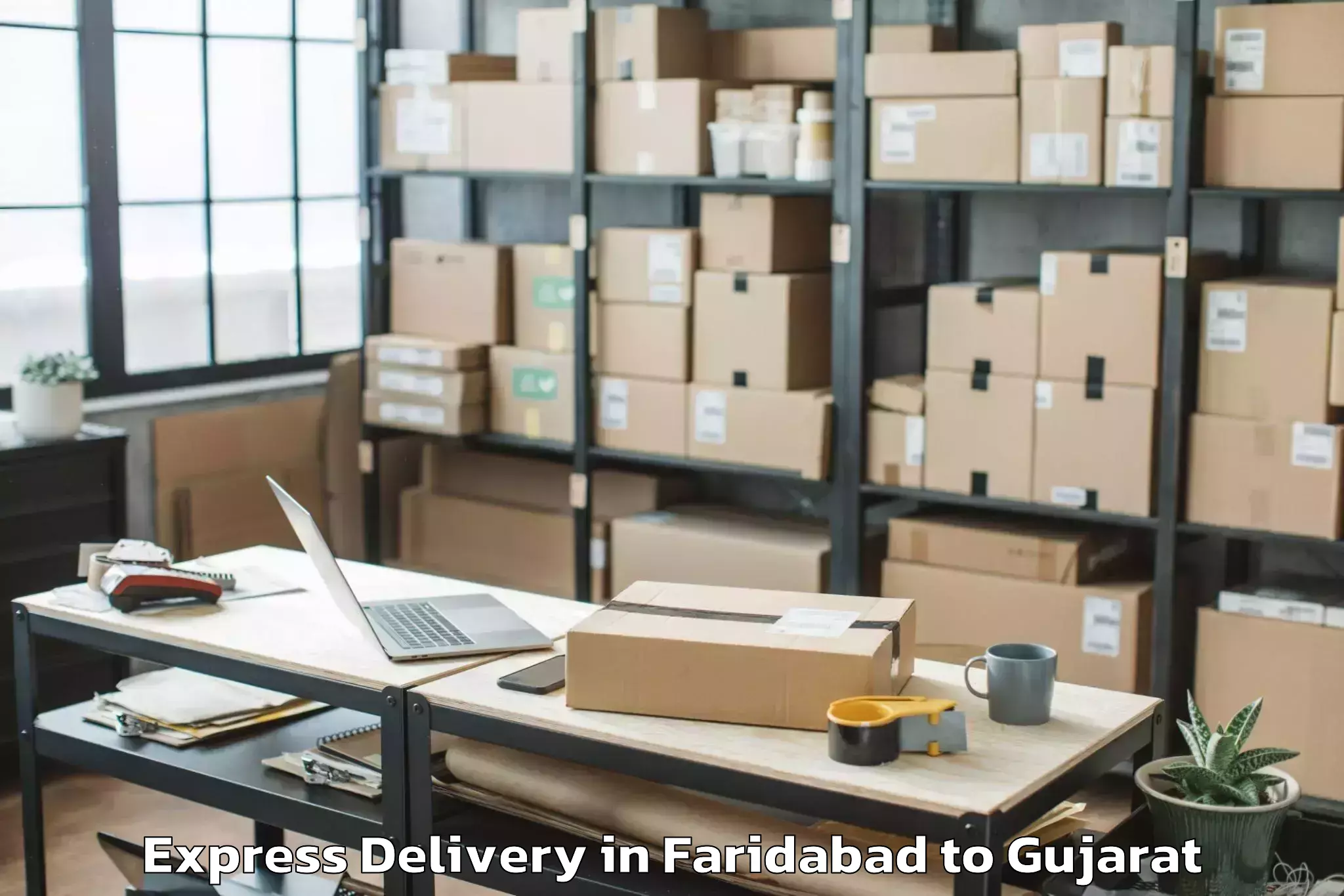 Book Faridabad to Mangrol Express Delivery